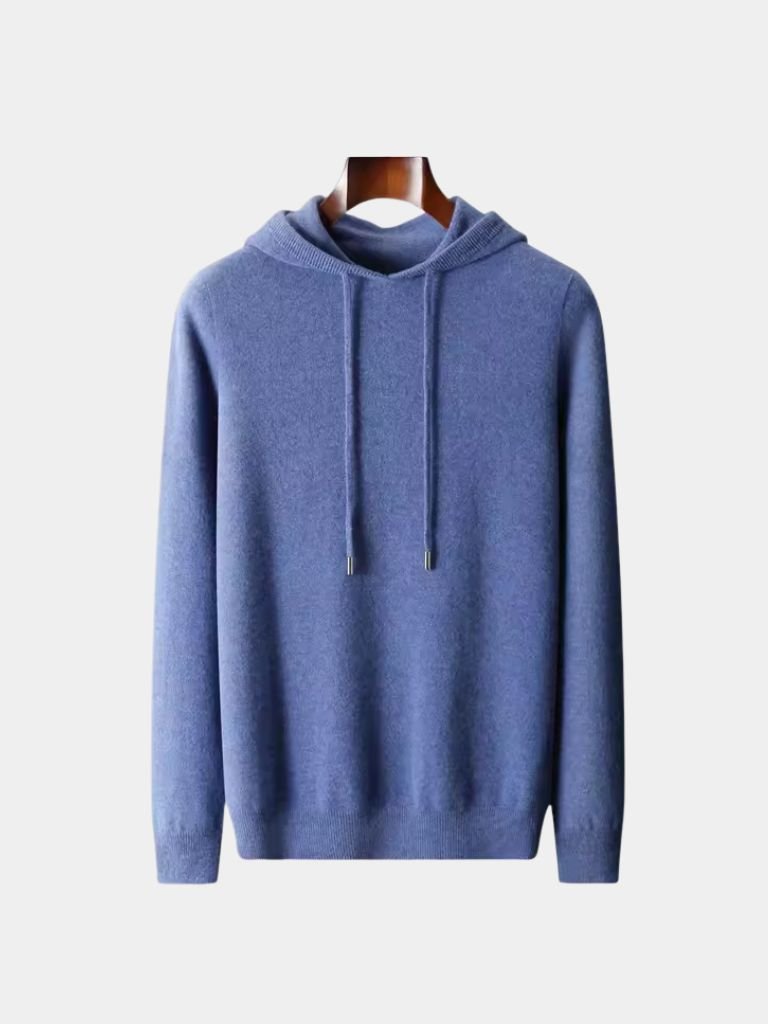 100% Cashmere Hooded Sweater — North Row | Texture Detail