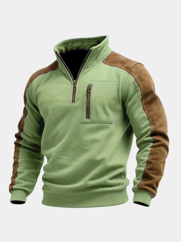 Urban Explorer High Collar Quarter Zip Pullover — North Row | Flat Lay
