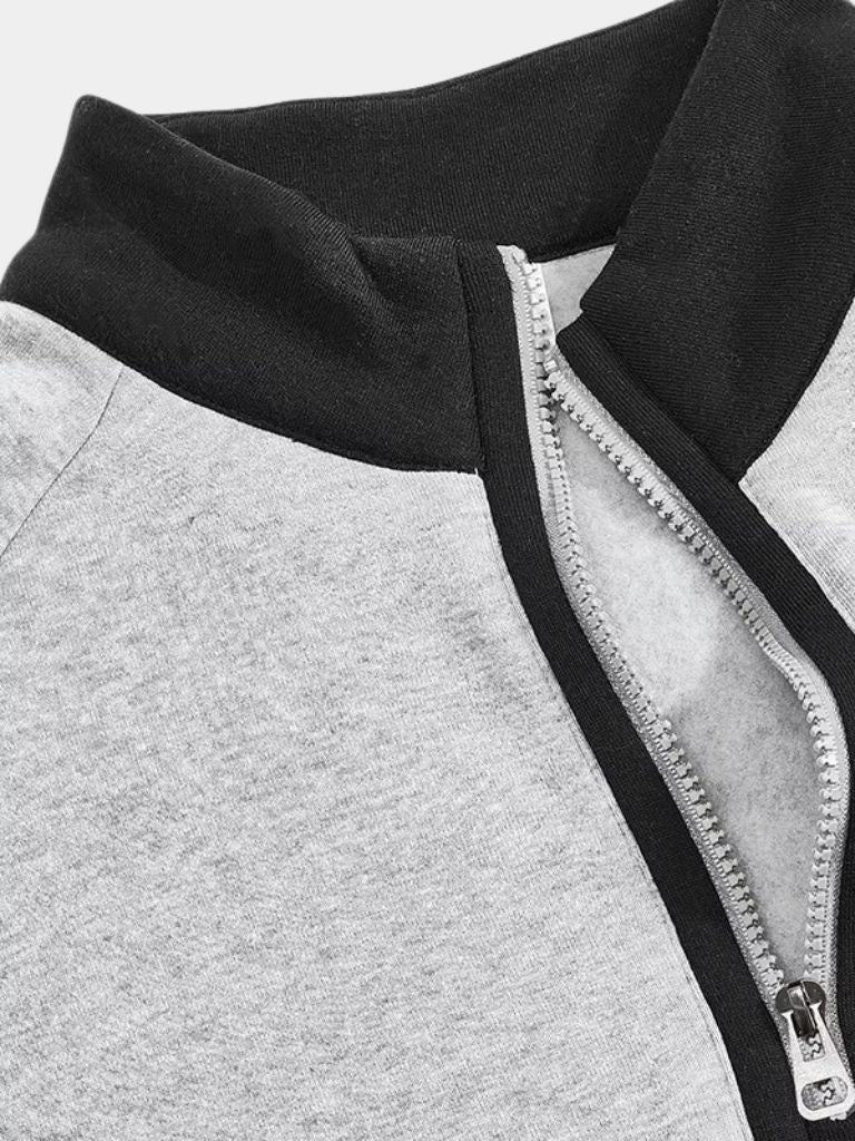 Classic Academy High Collar Pullover — North Row | Detail View