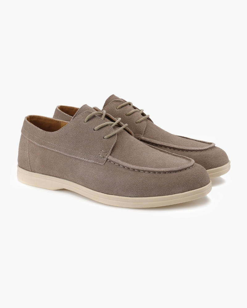 Premium Suede Lace Shoes — North Row | Side View