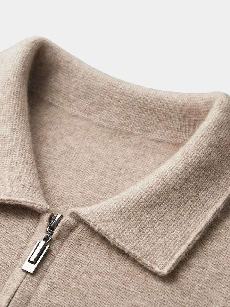 Cashmere Heritage Knit Jacket — North Row | Detail View