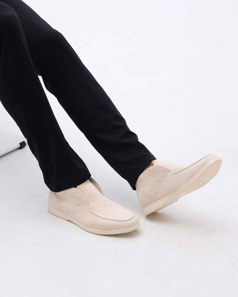 High Suede Loafers — North Row | Full Length