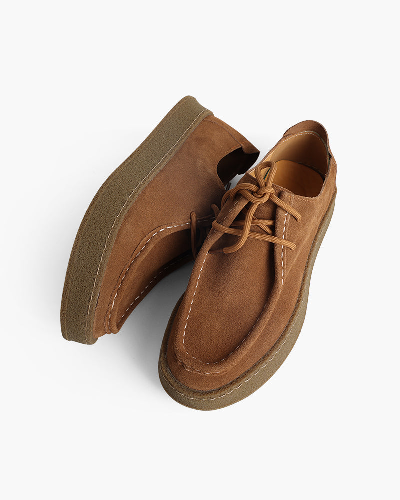 Premium Suede City Shoes — North Row | Close-Up