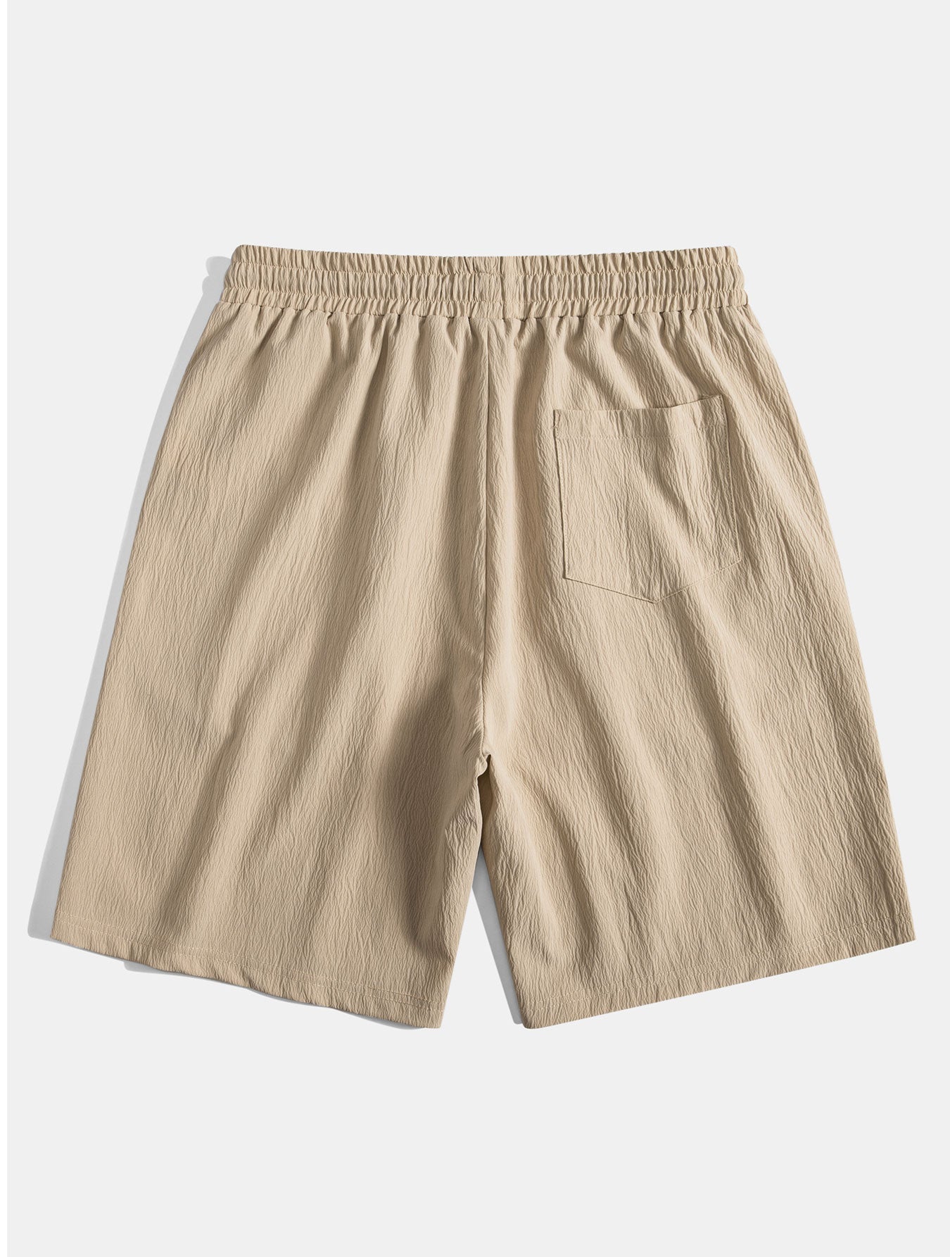 Texture Jacquard Cuban Shirt & Crinkled Textured Drawstring Shorts — North Row | Model Wearing