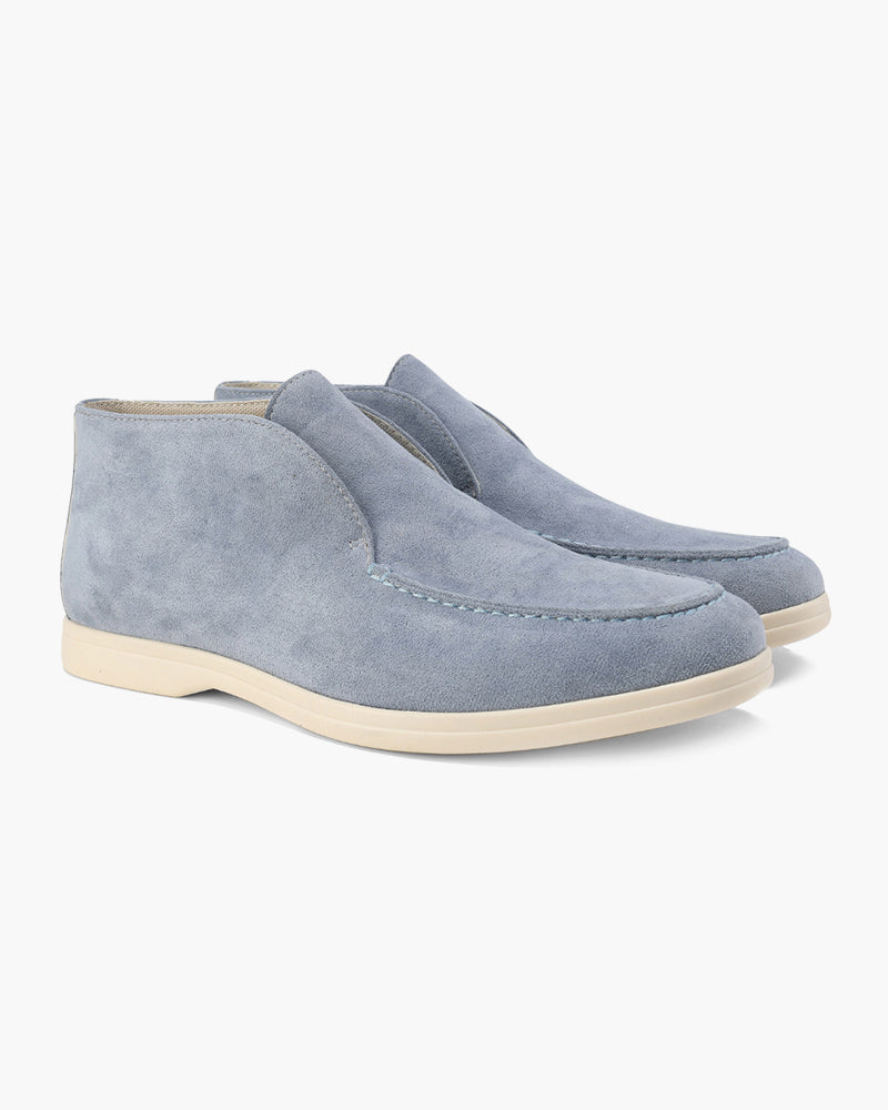 High Suede Loafers — North Row | Texture Detail