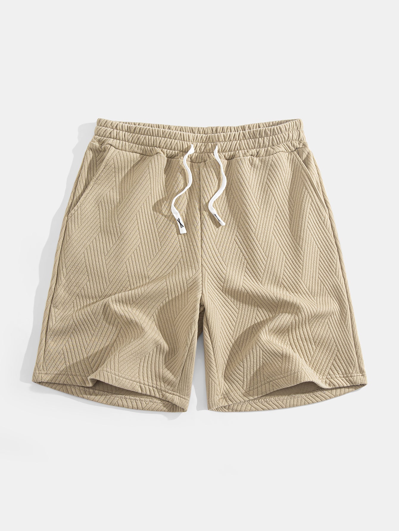 Striped Jacquard Sleeveless Hooded T-Shirt & Shorts — North Row | View 15