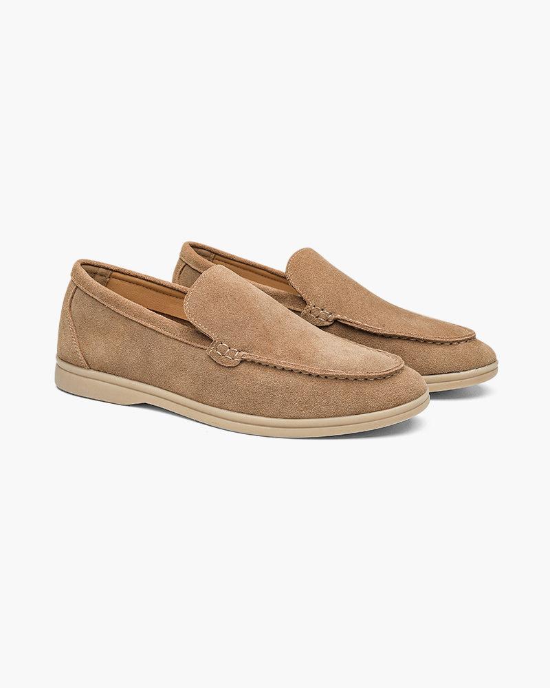 Premium Suede Loafers — North Row | Back View