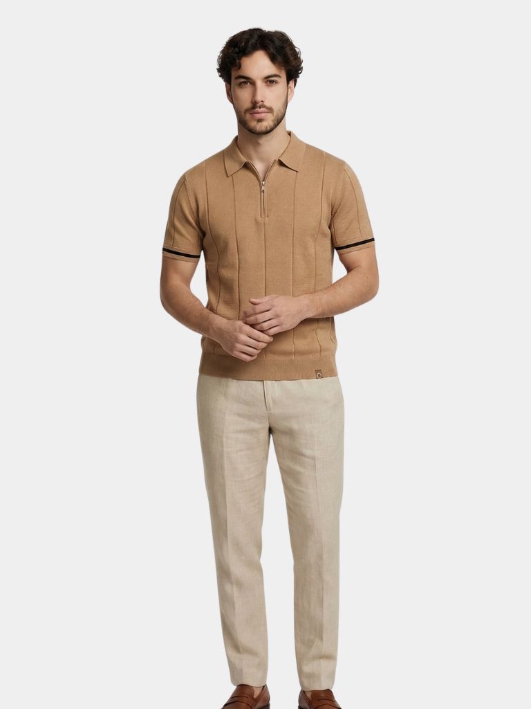 Royal Zip Polo — North Row | Back View