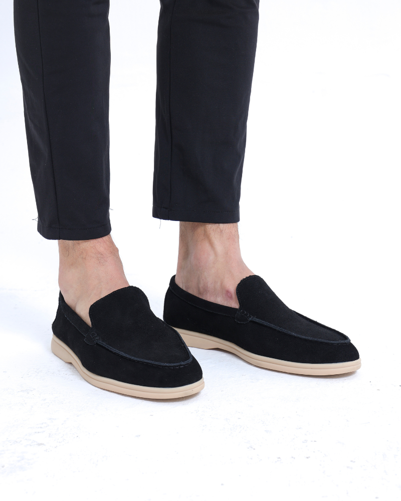 Premium Suede Loafers — North Row | Full Length