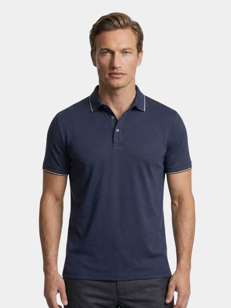 Oxford Polo Shirt — North Row | Front View