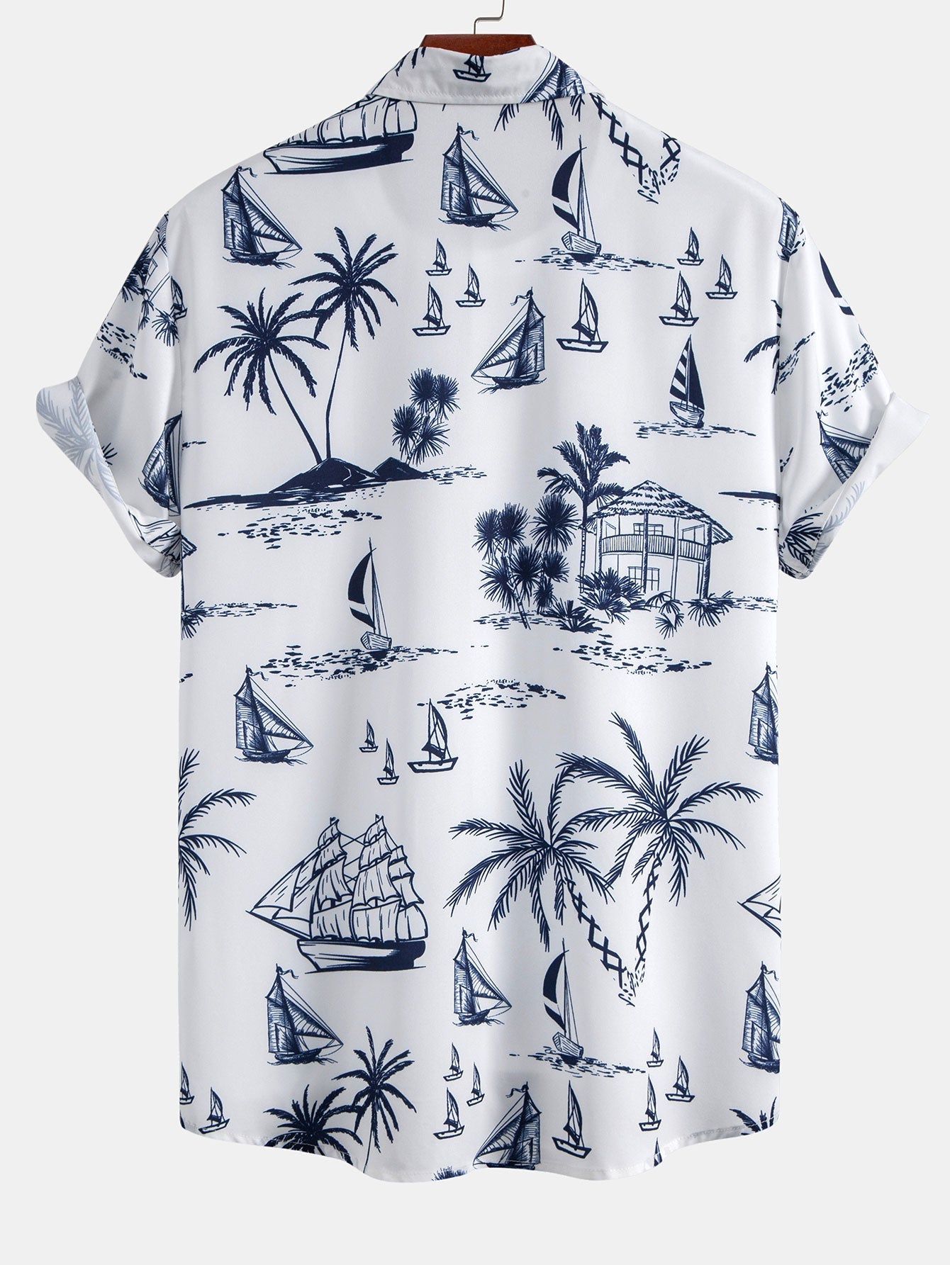 Island Sailing Print Button Up Shirt & Swim Shorts — North Row | Lifestyle