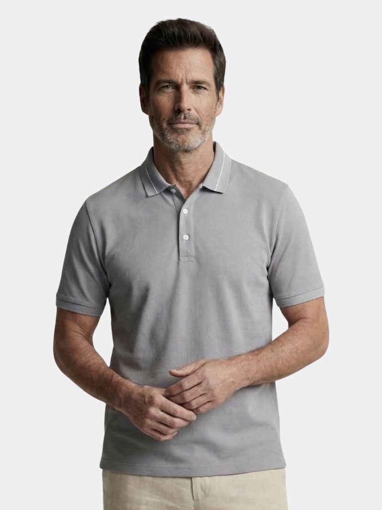 Steel Grey Polo — North Row | Front View