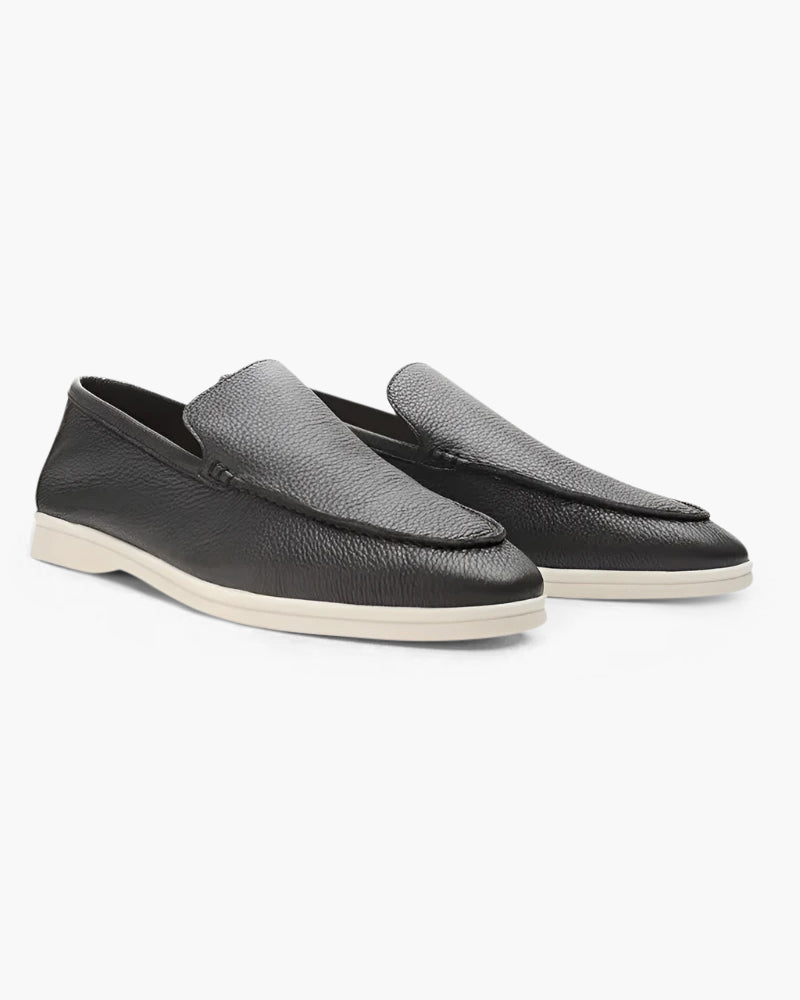 Cowhide Leather Loafers — North Row | Back View