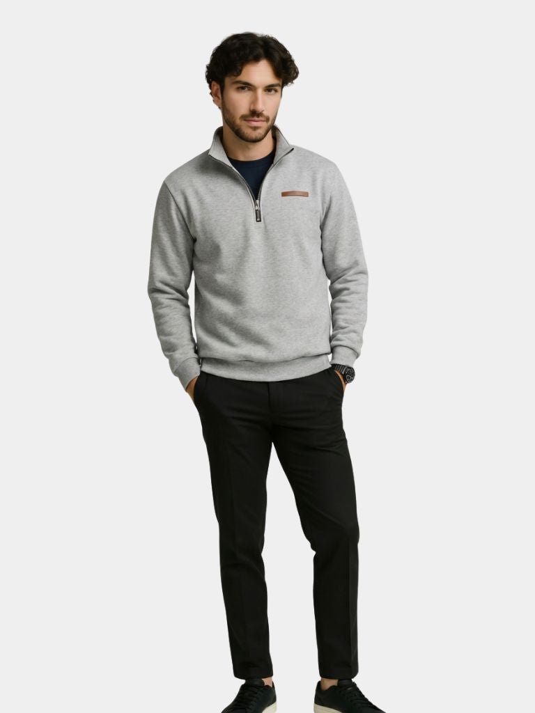 Slate Urban High Collar Pullover - North Row