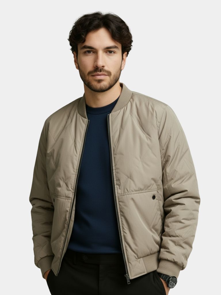 Savoy Heritage Bomber Jacket — North Row | Side View