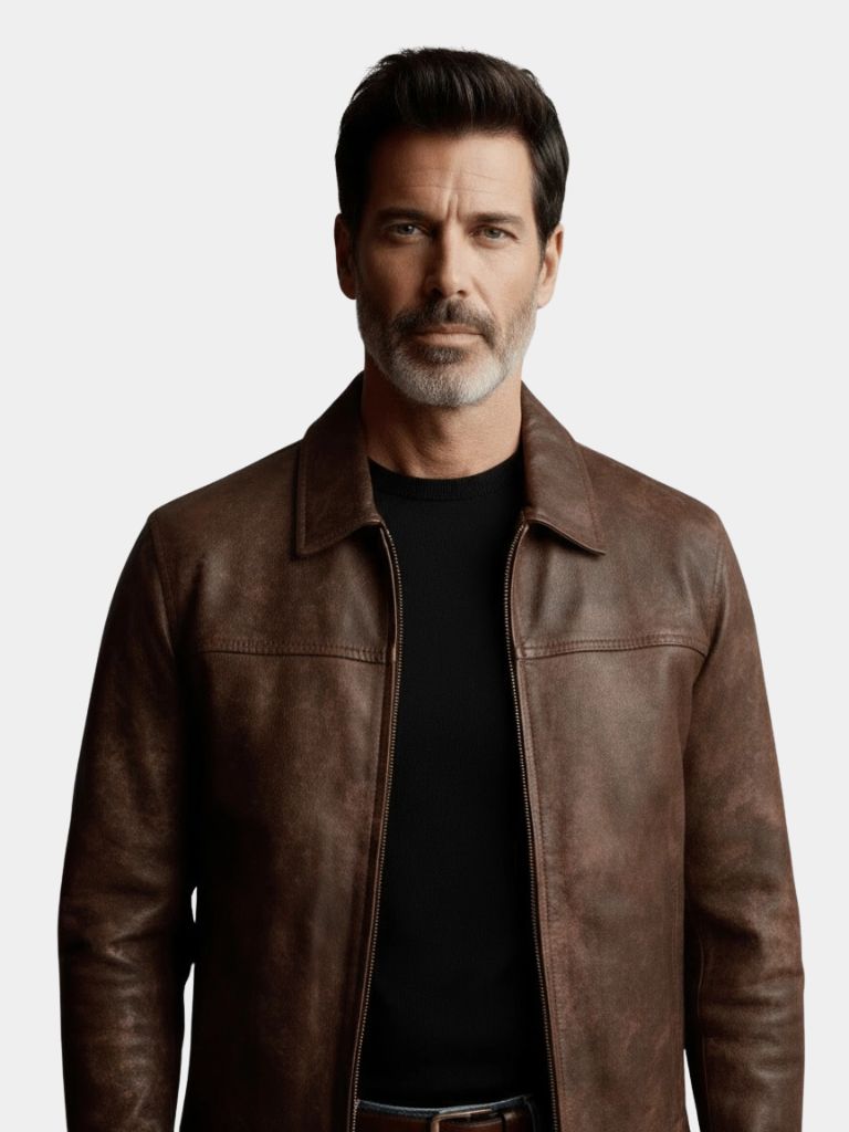 Regent Estate Leather Jacket — North Row | Side View