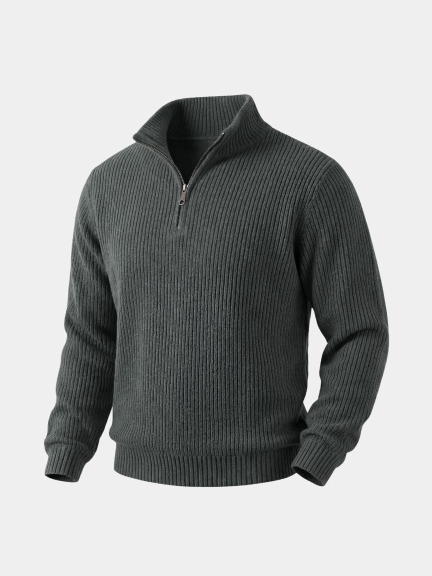 Classic Highland Quarter-Zip Sweater — North Row | Worn Look