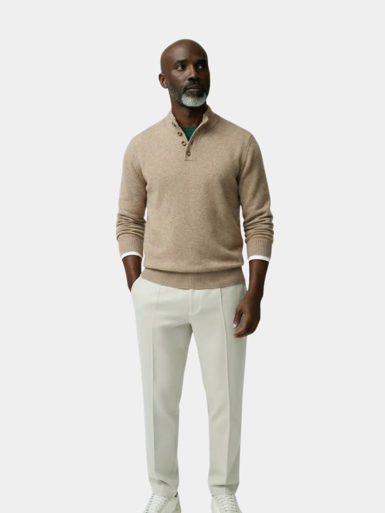 Timeless Luxe Cashmere Pullover — North Row | Back View