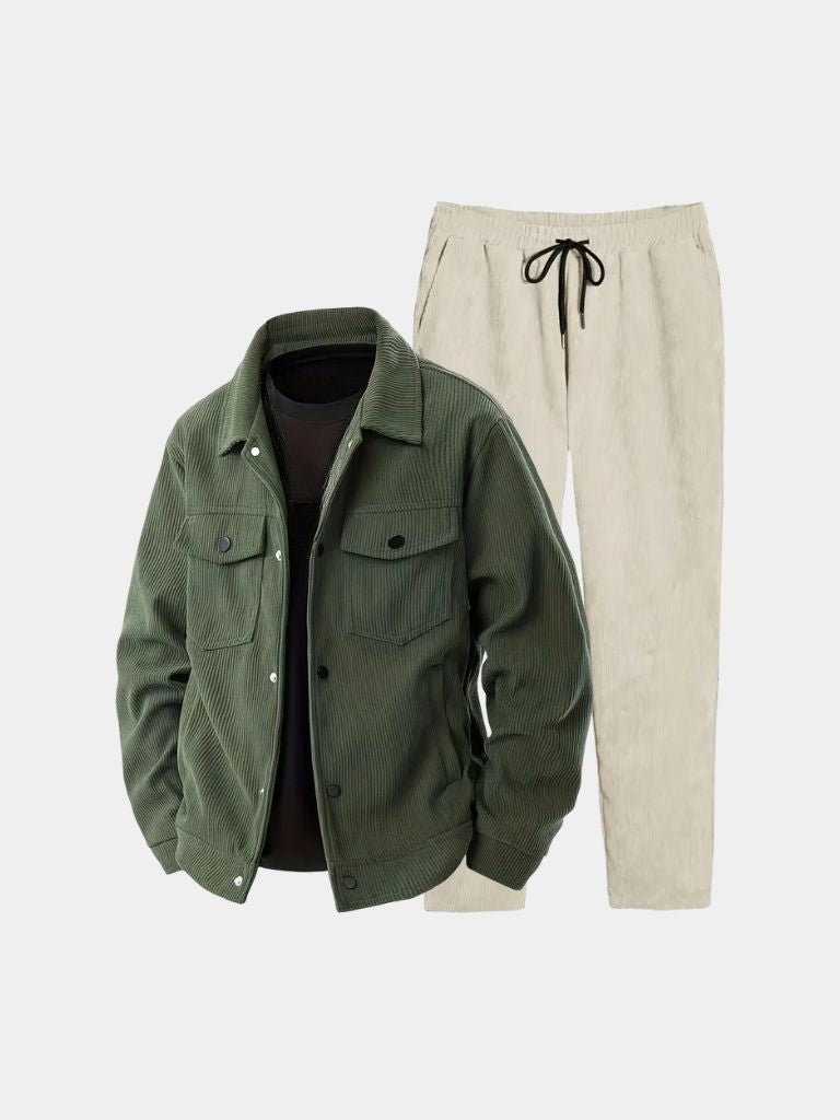Ivory Corduroy Set — North Row | Texture Detail