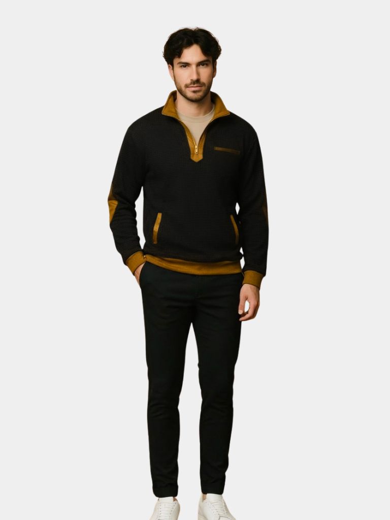 Explorer High Collar Quarter Zip Pullover — North Row | Back View