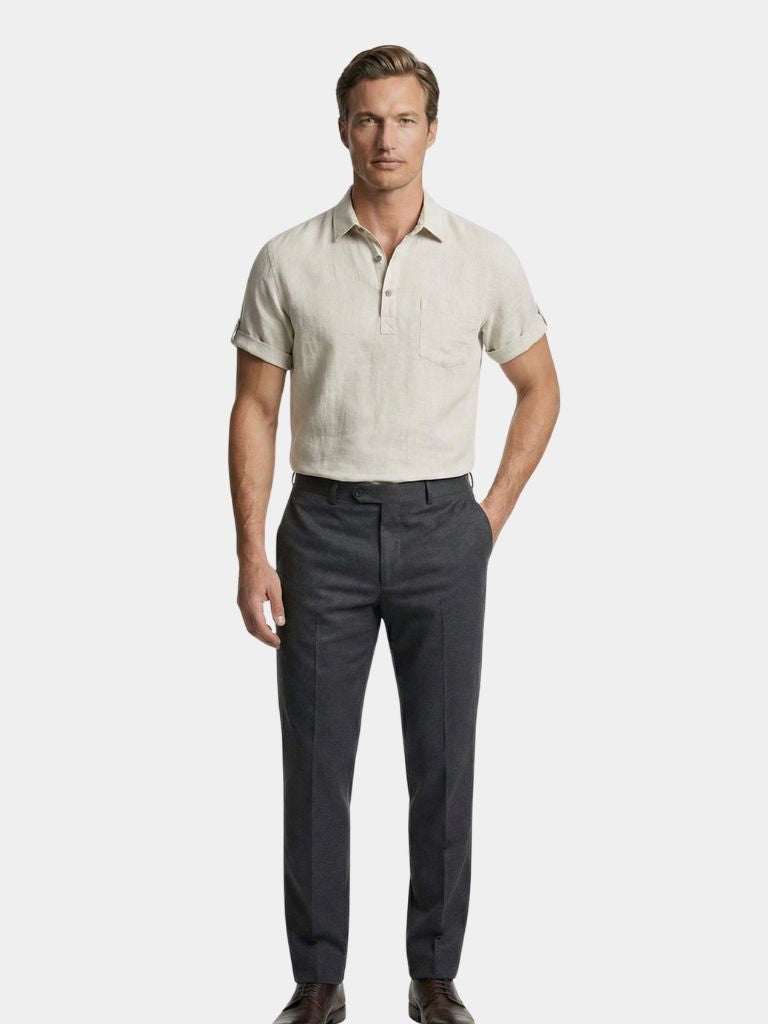 Essential Linen Shirt — North Row | Back View