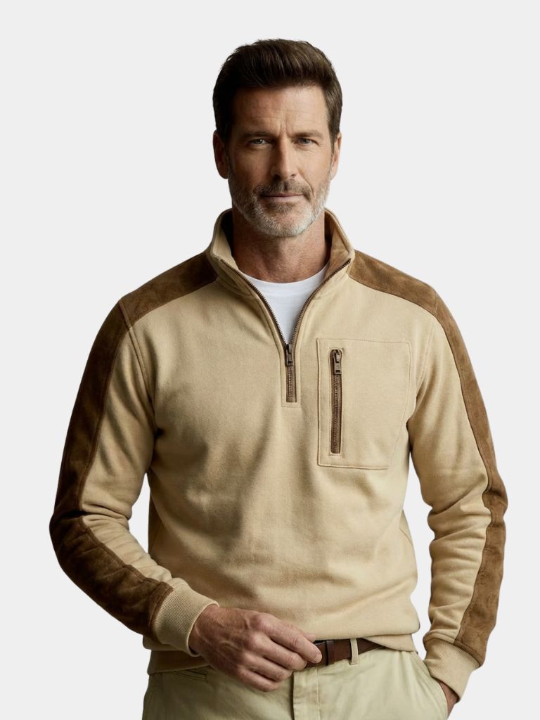 Urban Explorer High Collar Quarter Zip Pullover — North Row | Side View