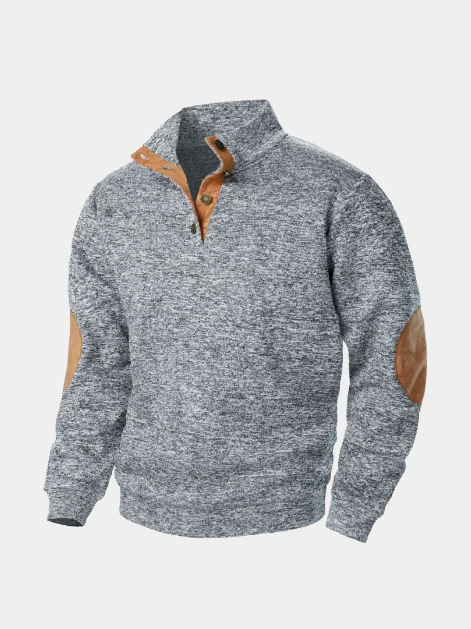 Lucien Heritage Elbow High Collar Pullover — North Row | Front View