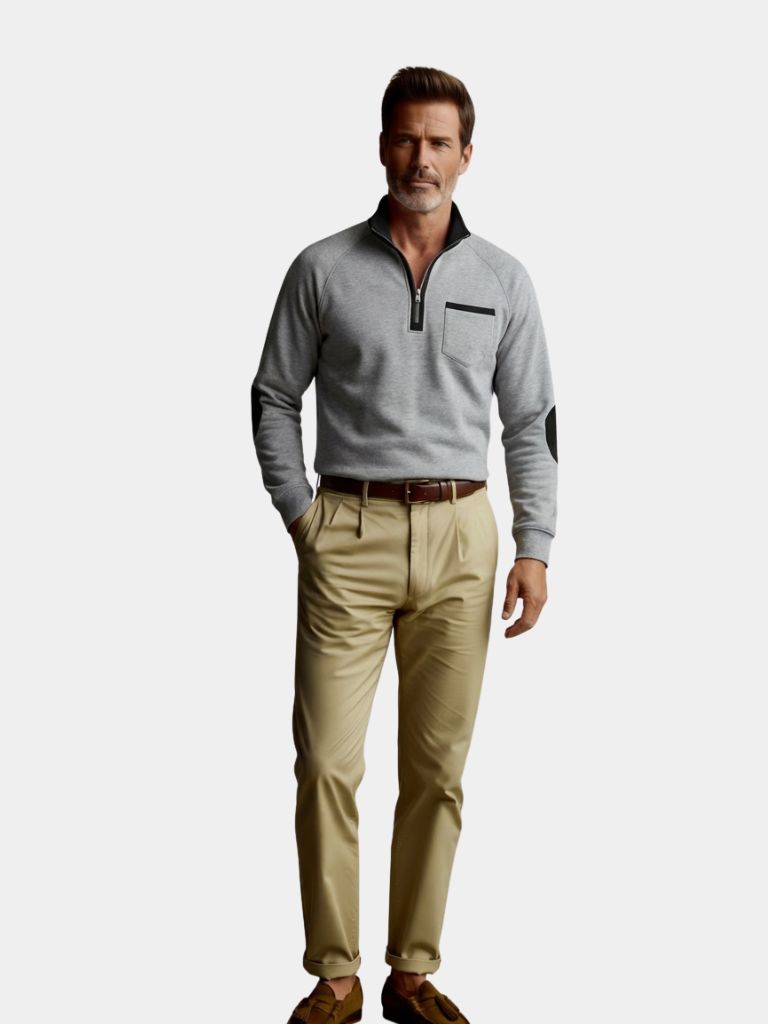 Classic Academy High Collar Pullover — North Row | Back View