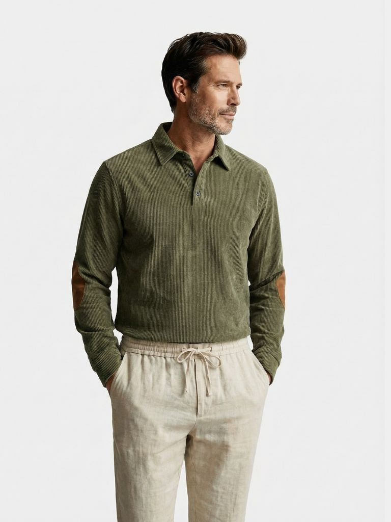 Westmoor Corduroy Polo — North Row | Back View