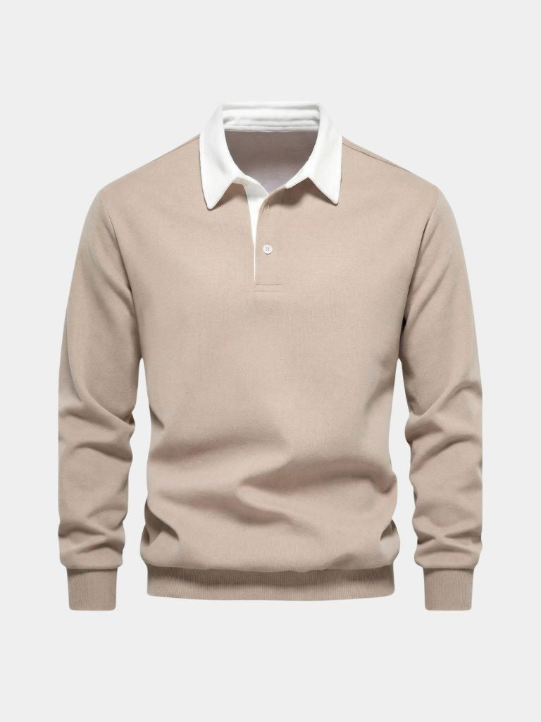 Old Money Essential Polo Shirt — North Row | Collar Detail