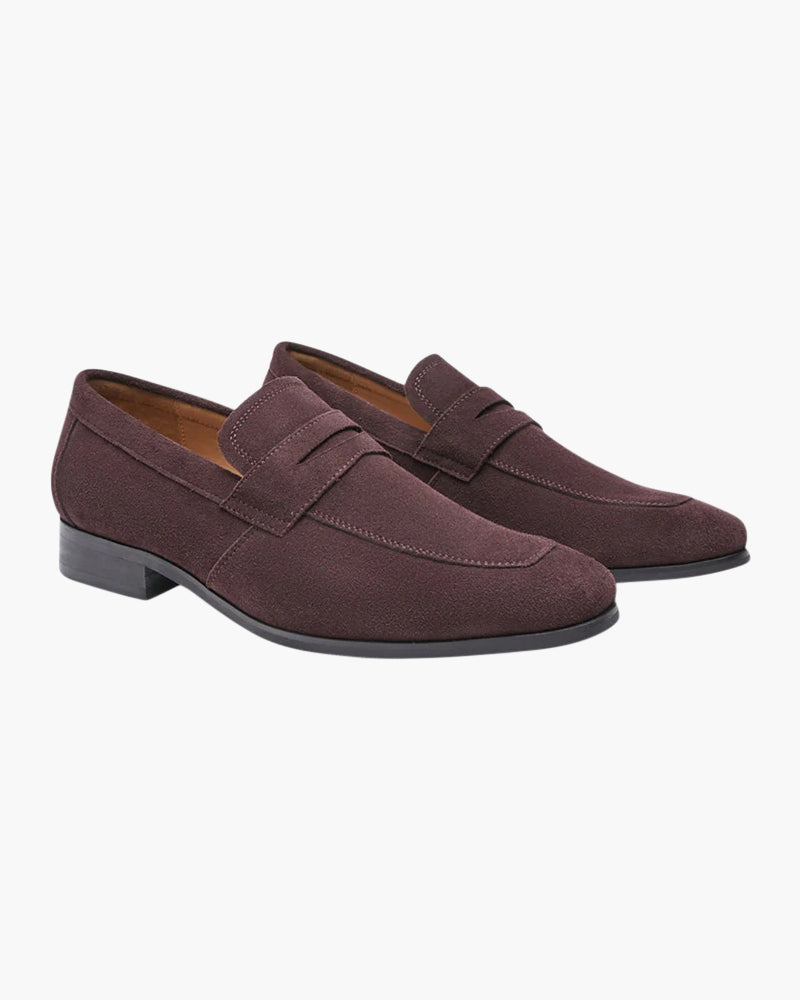 Suede Penny Loafers — North Row | Detail View