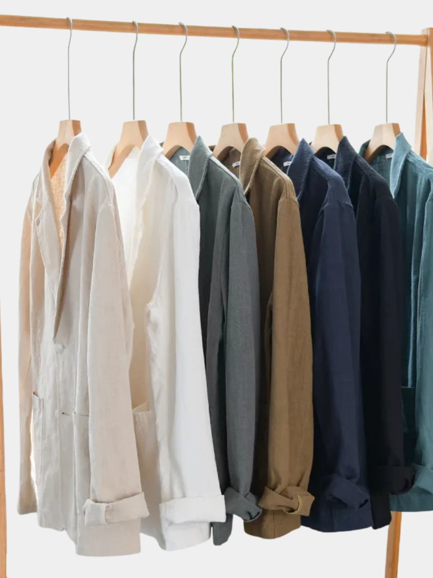 Oldbrook Summer Linen Blazer — North Row | Detail View