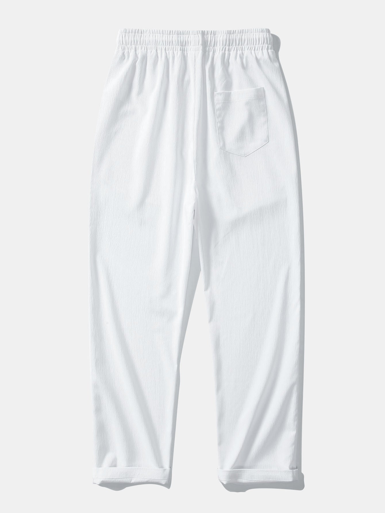 Crinkled Textured Button Up Shirt & Crinkle Textured Straight Leg Pants — North Row | View 16