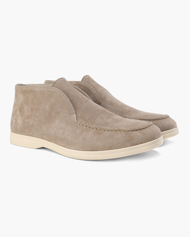 High Suede Loafers — North Row | Close-Up