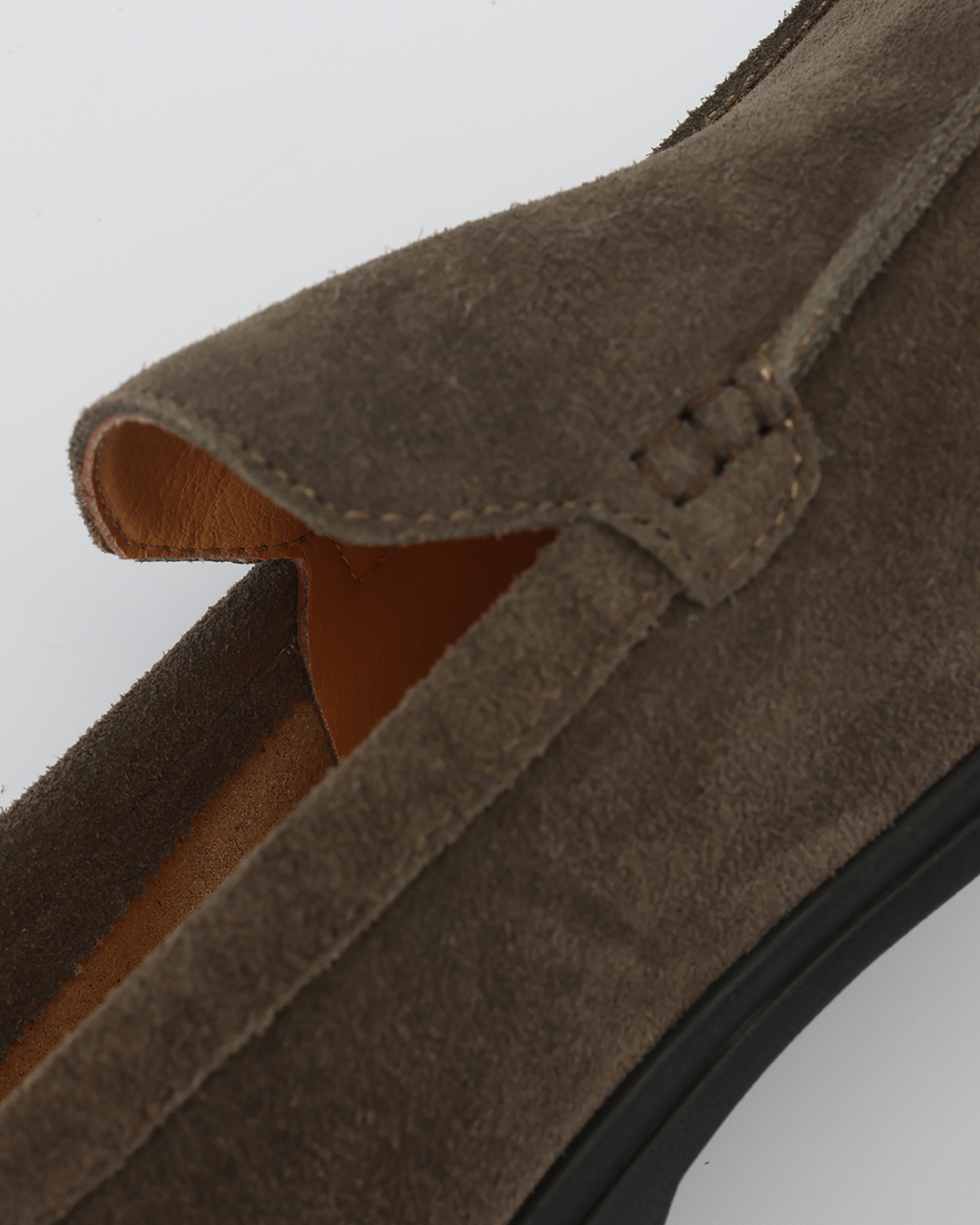 Premium Suede Loafers — North Row | Close-Up