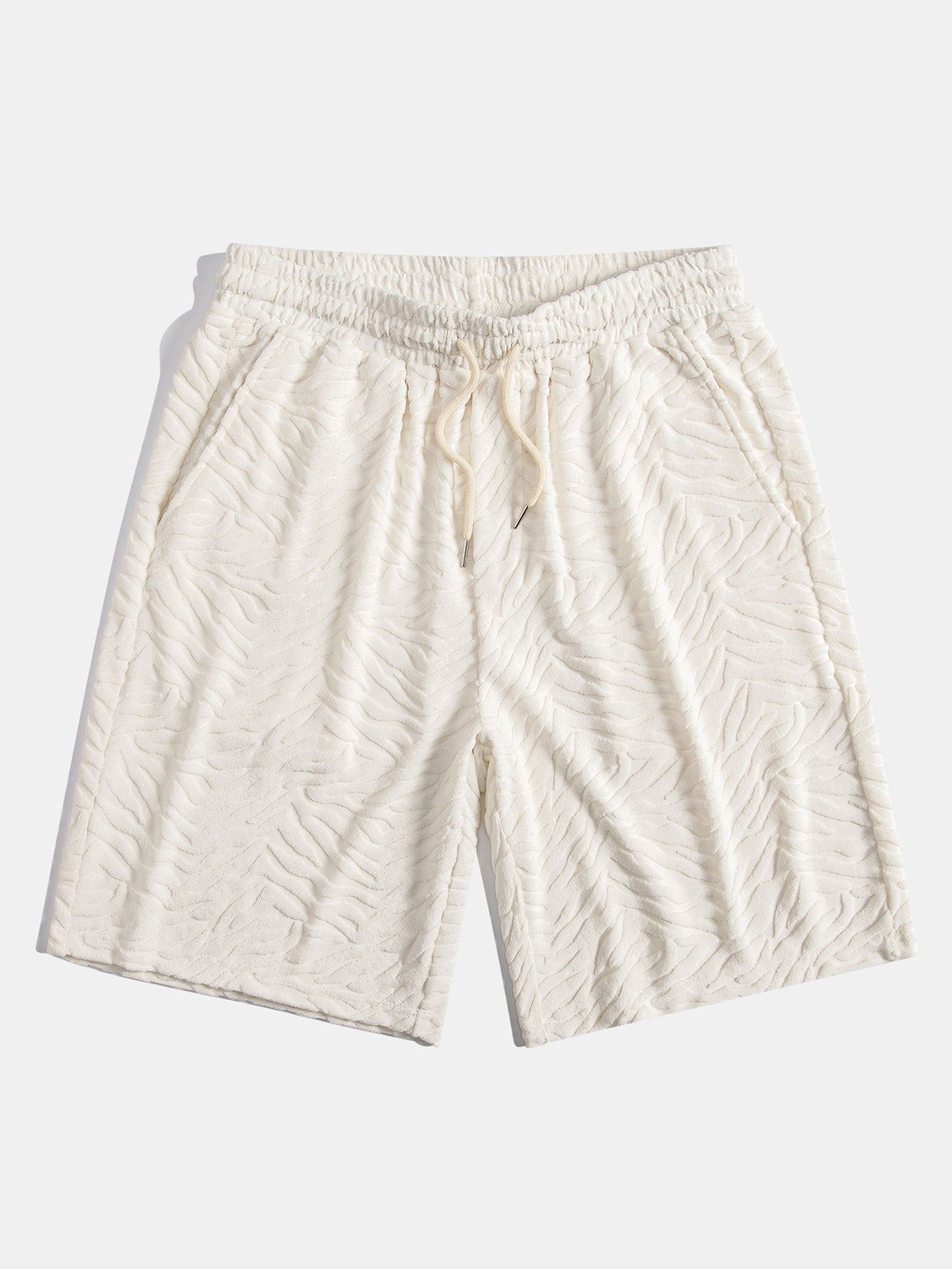 Animal Texture Terry Cuban Shirt & Shorts — North Row | Model Wearing