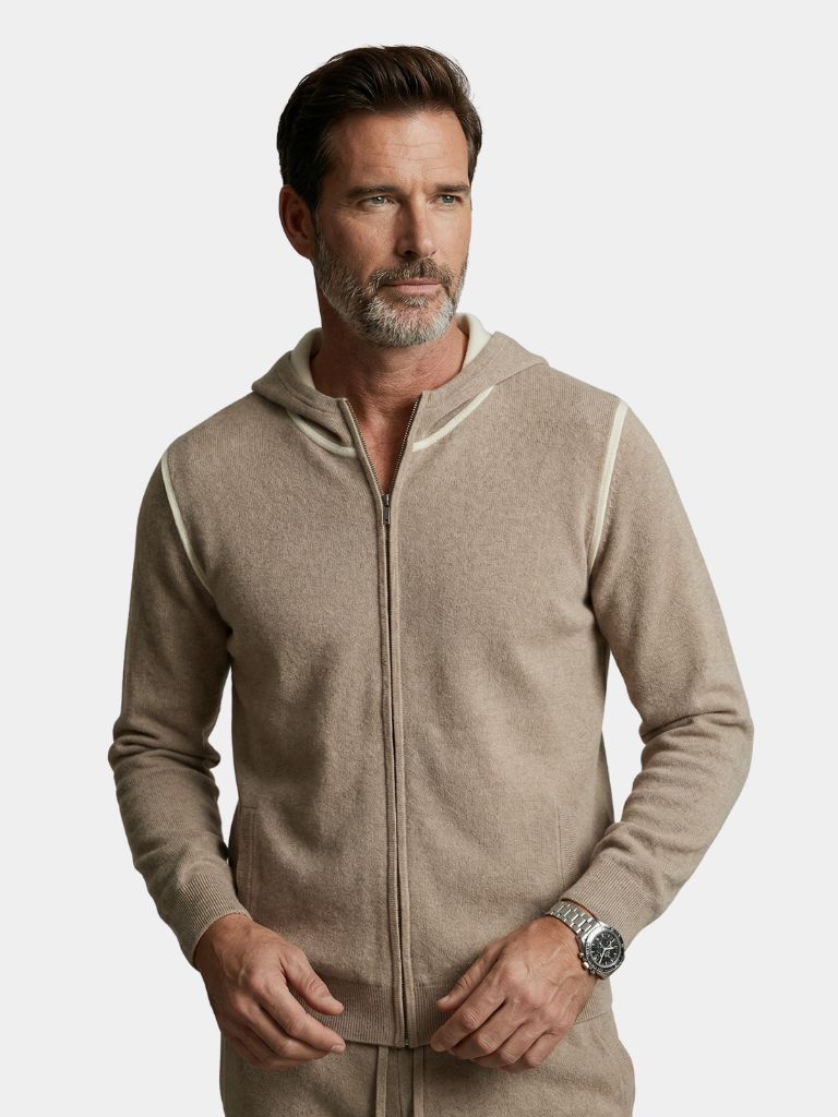 Belvoir Taupe Cashmere Set — North Row | Side View