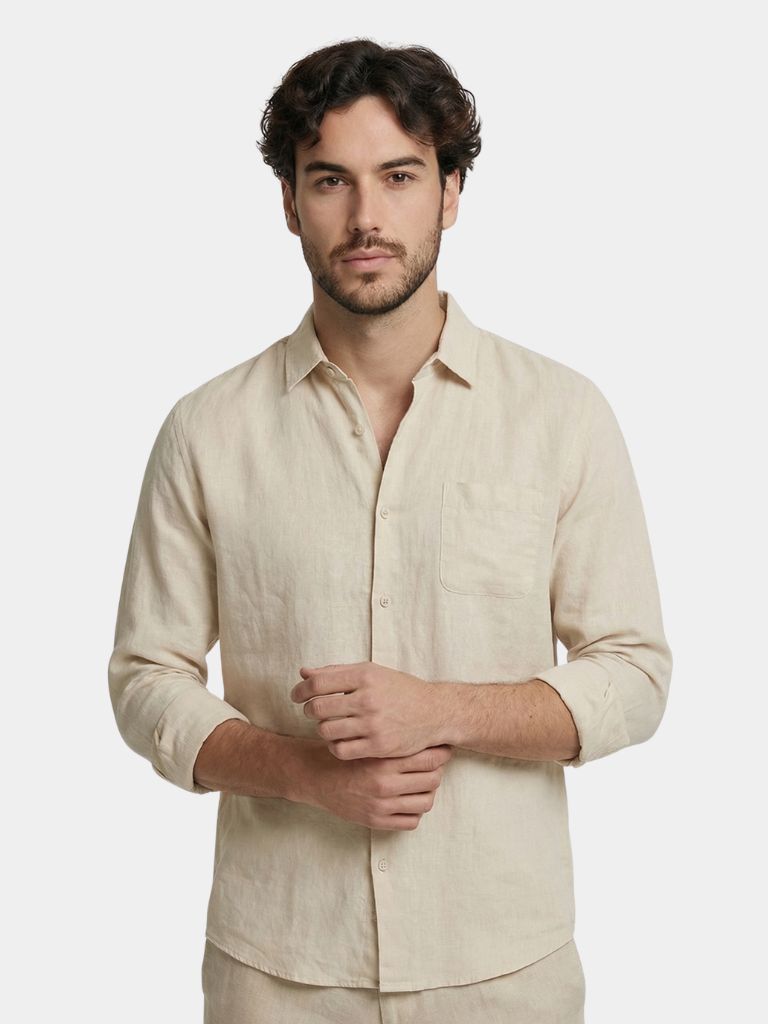 Linen Coast Shirt — North Row | Front View