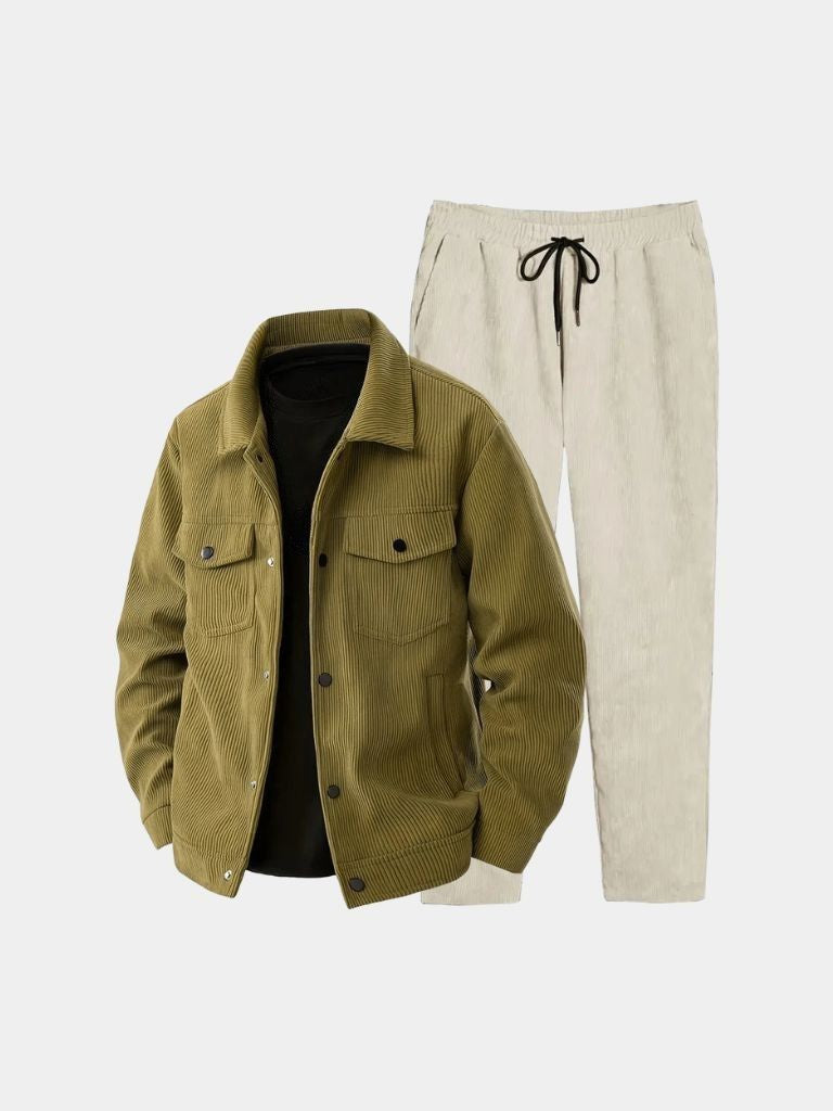Ivory Corduroy Set — North Row | Worn Look