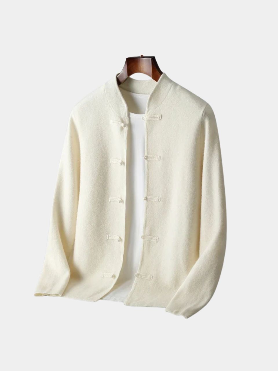 Torino Cashmere Cardigan — North Row | Collar Detail