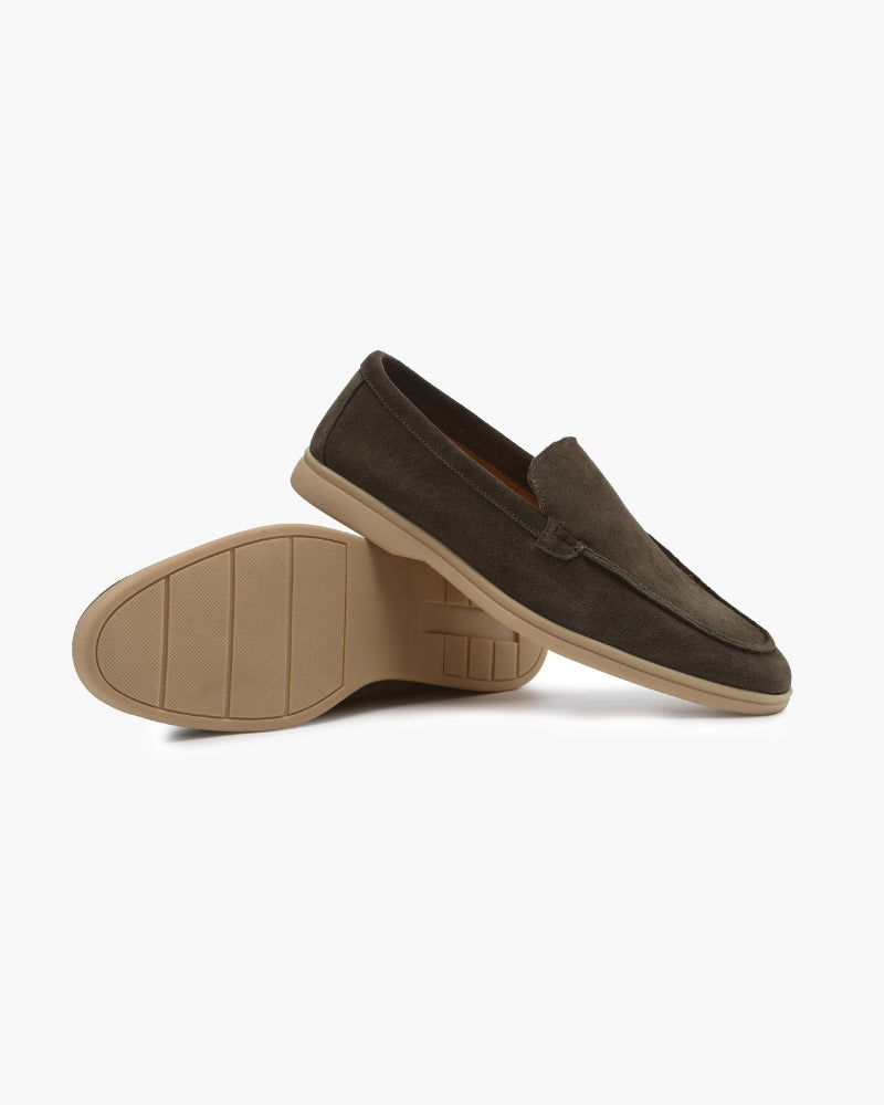 Premium Suede Loafers — North Row | Flat Lay