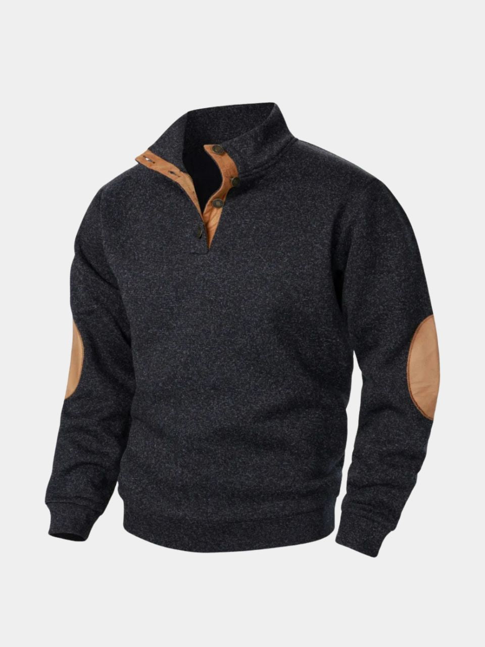 Lucien Heritage Elbow High Collar Pullover — North Row | Detail View