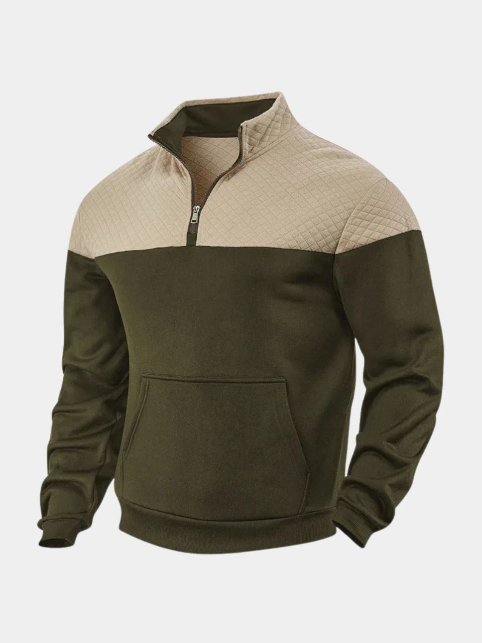Cambridge Dual-Tone Winter Pullover — North Row | Close-Up