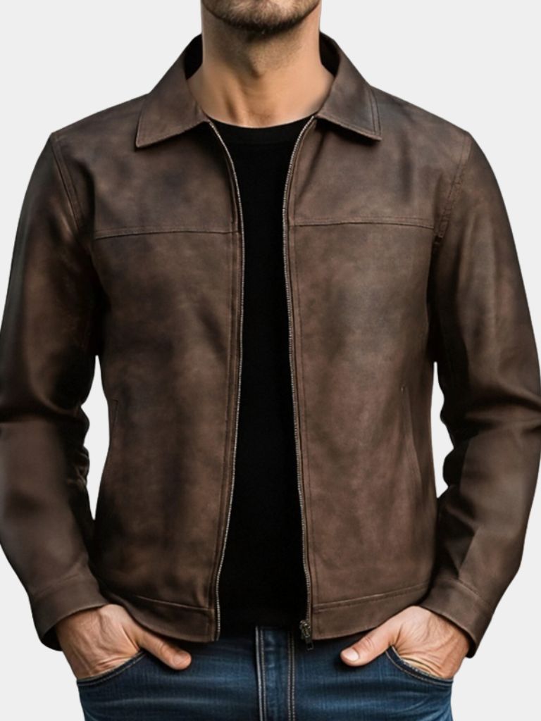 Regent Estate Leather Jacket — North Row | Detail View