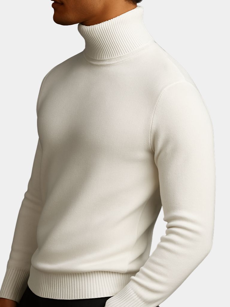 Aurelius Wool Turtleneck — North Row | Back View
