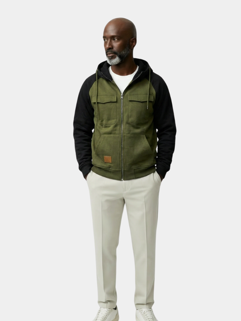 Cargo Trek Zip Hoodie — North Row | Back View