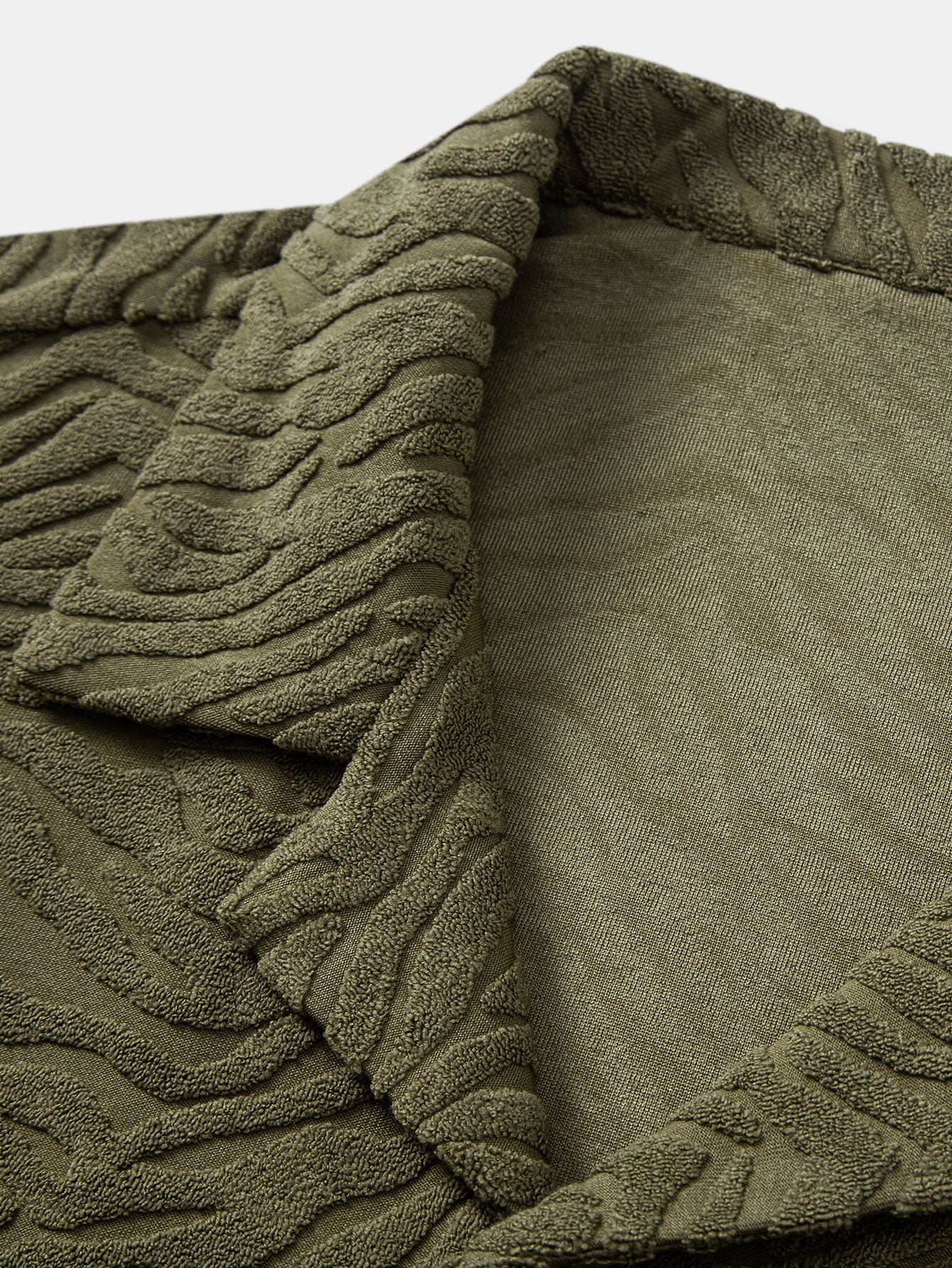 Animal Texture Terry Cuban Shirt & Shorts — North Row | View 14