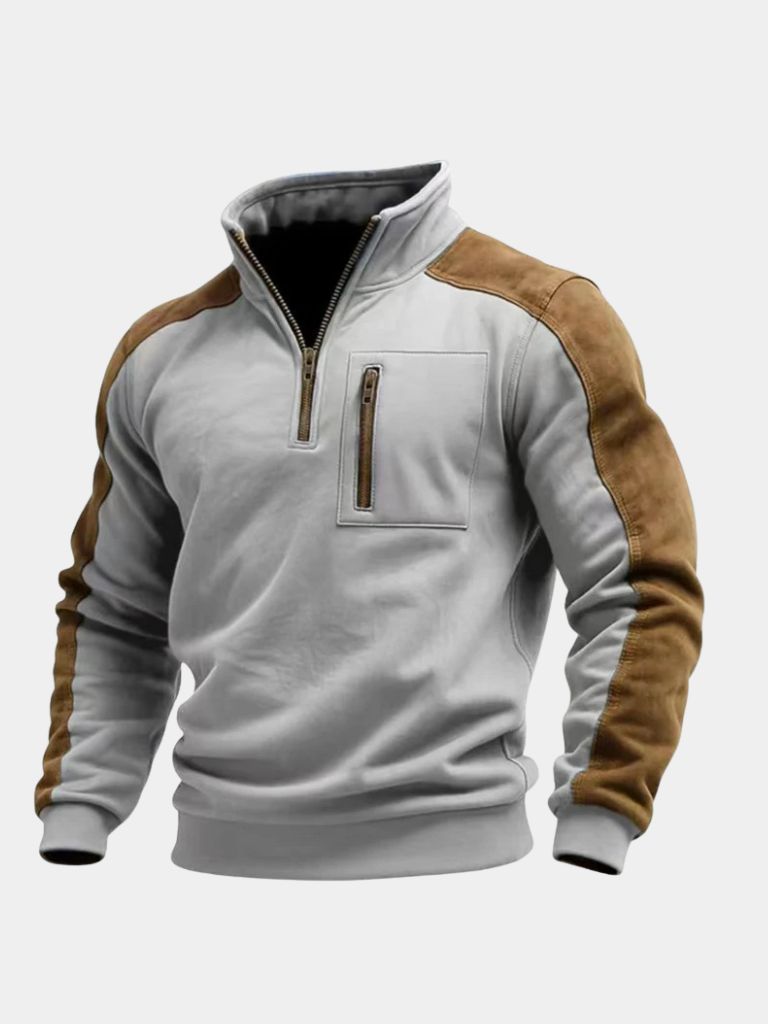 Urban Explorer High Collar Quarter Zip Pullover — North Row | Close-Up