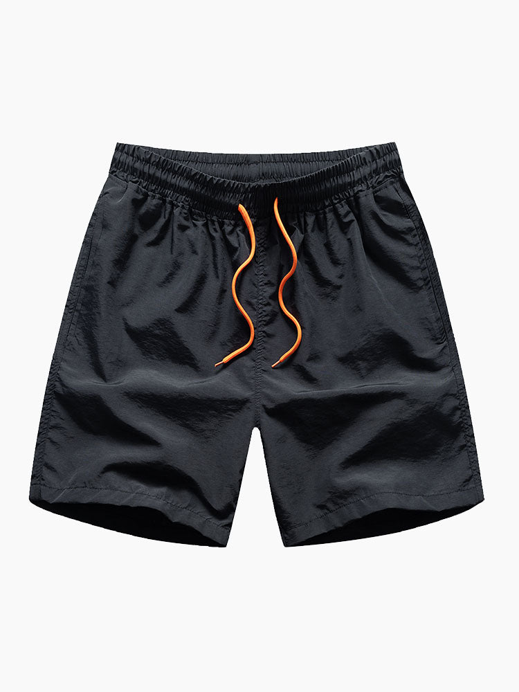 Palm Tree Print Button Up Shirt & Swim Short — North Row | Texture Detail
