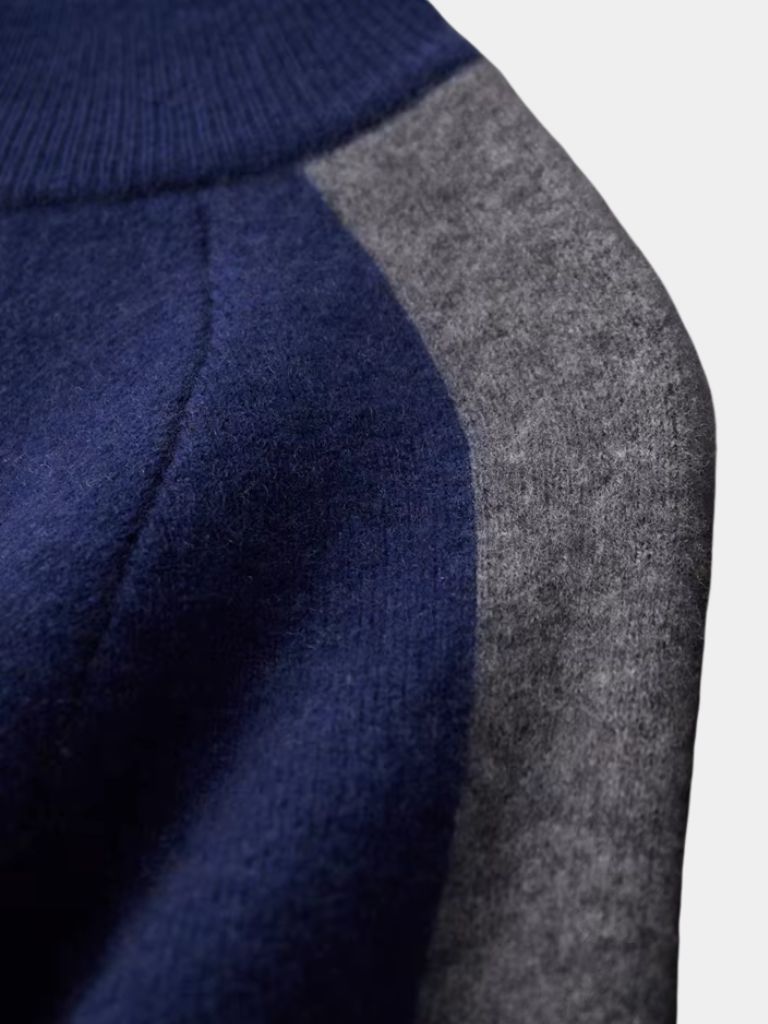 Navy Heritage Cashmere Set — North Row | Back View